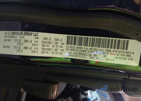 2014 Jeep Cherokee Trailhawk из США, поврежденный, VIN 1C4PJMBS6EW211130